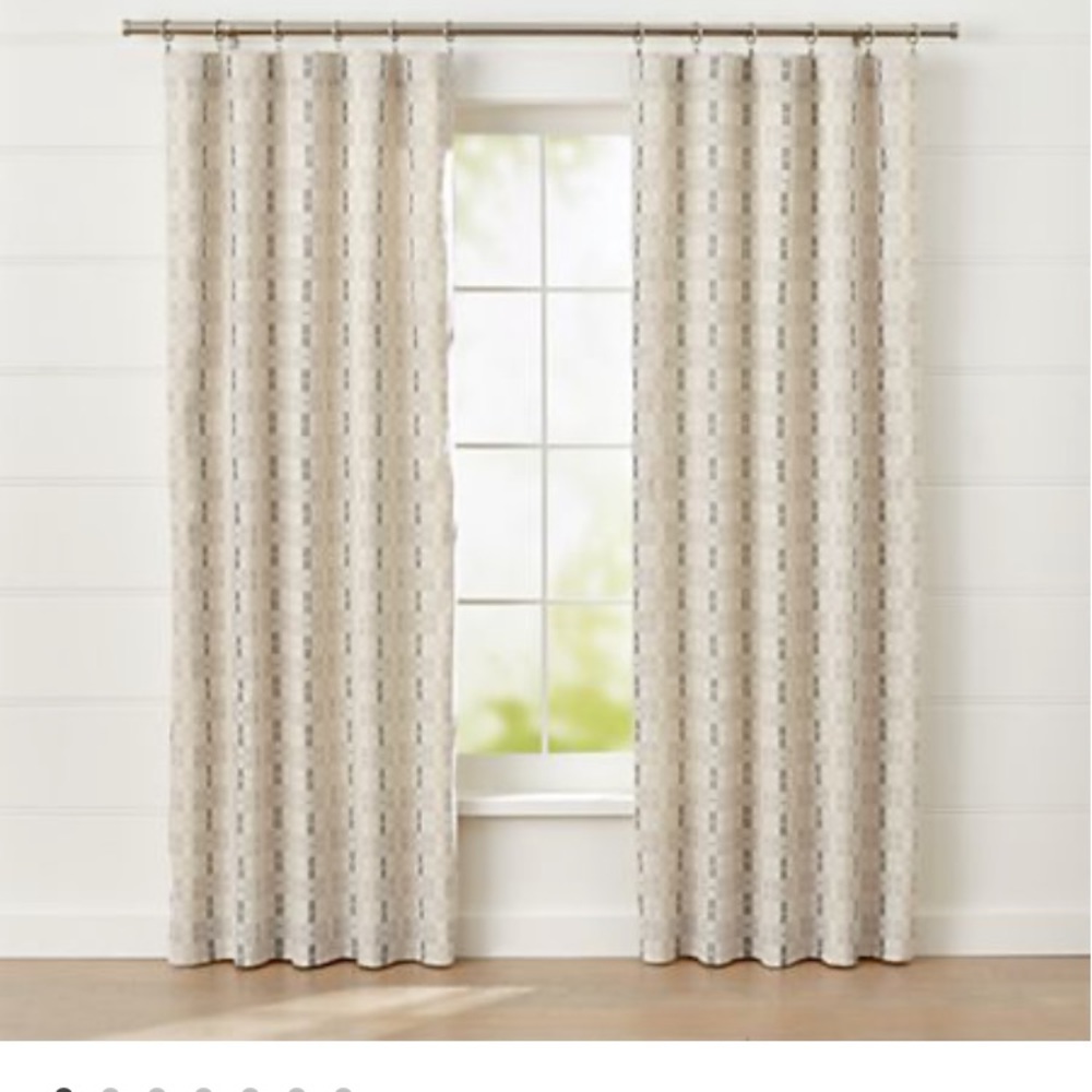 Crate & Barrel Pastore Neutral Curtains